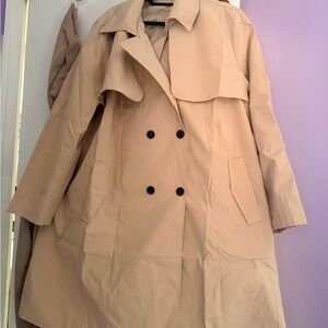 SHEIN Classic Beige Trench Coat